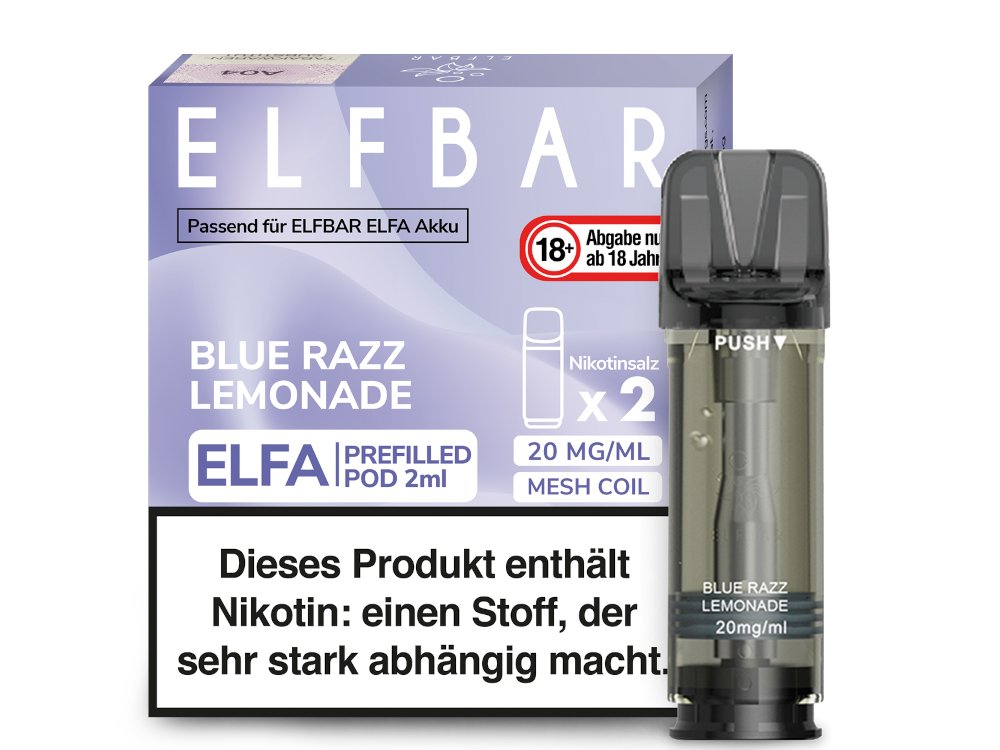 Elfbar Elfa Pod 20mg/ml (2 Stück) - Blue Razz Lemonade