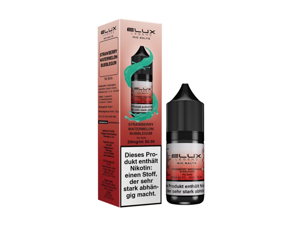 Elux - Nikotinsalz Liquid  - Strawberry Watermelon Bubblegum
