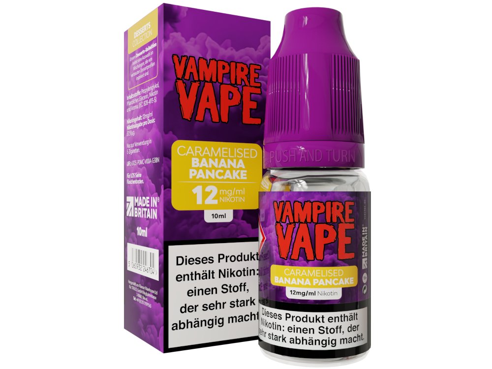Vampire Vape - Dessert Collection - E-Zigaretten Liquid - Caramelised Banana Pancake