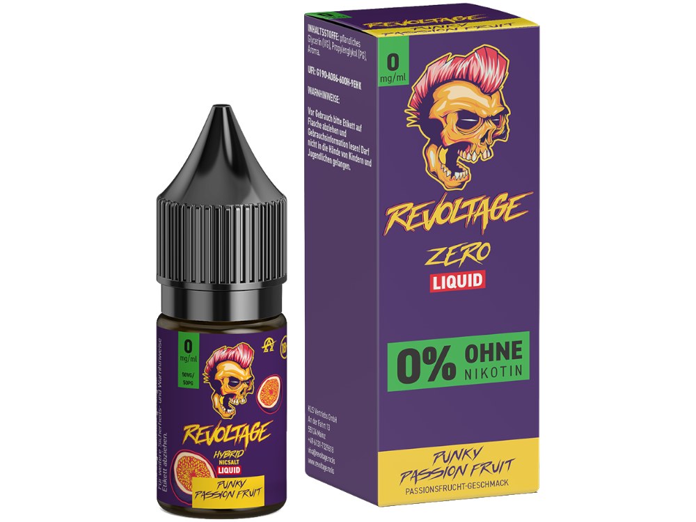 Revoltage - Hybrid Nikotinsalz Liquid - Punky Passion Fruit