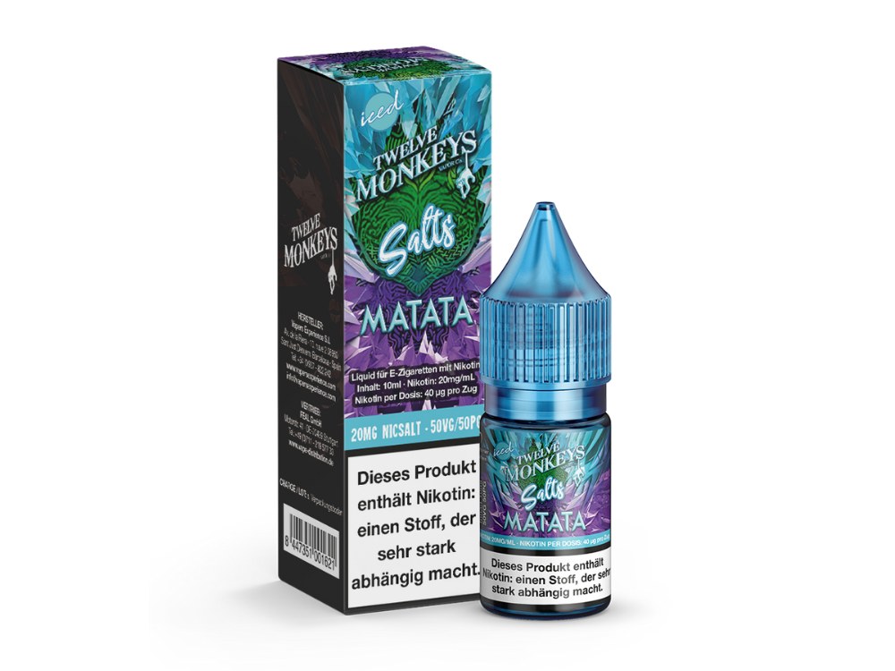 Twelve Monkeys - Iced - Nikotinsalz Liquid - Matata
