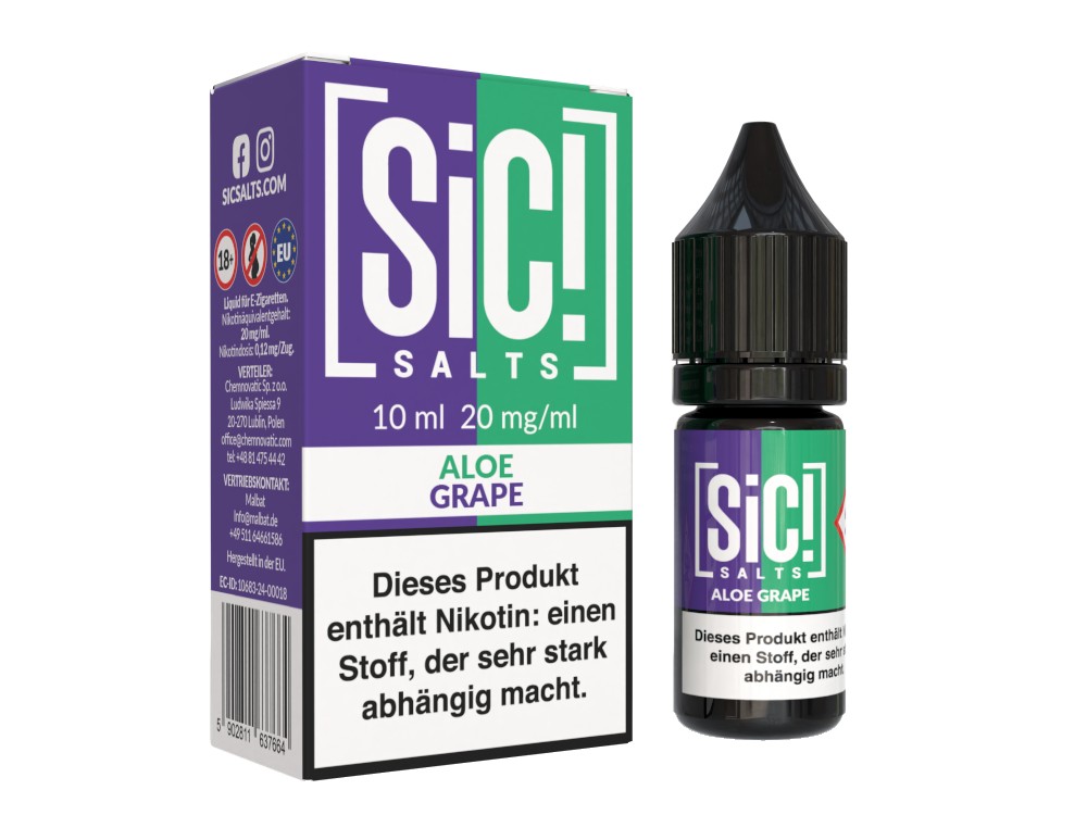 SiC! Salts - Nikotinsalz Liquid - Aloe Grape