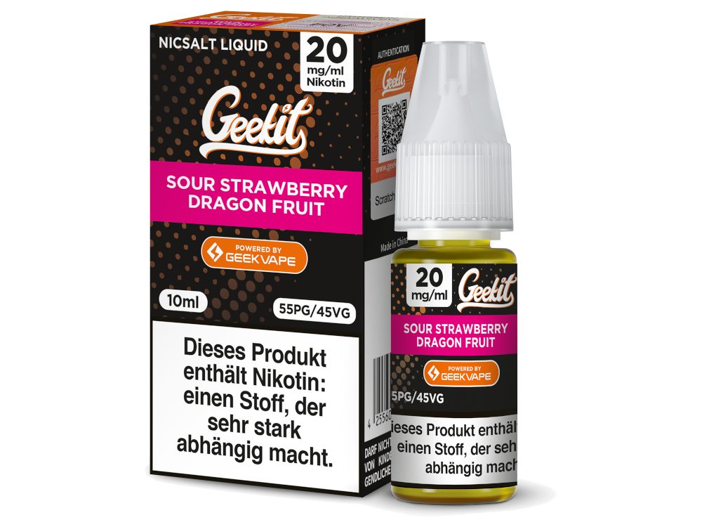 GEEKVAPE - Geekit - Nikotinsalz Liquid - Sour Strawberry Dragon Fruit