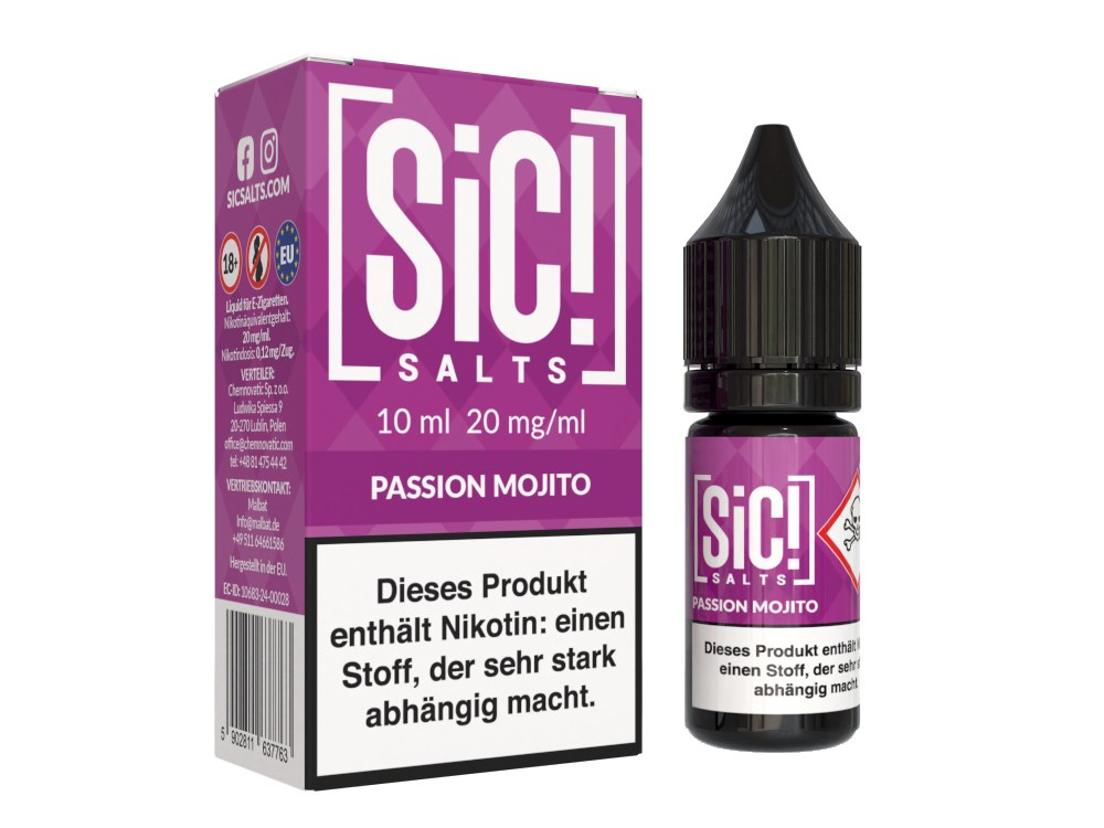 SiC! Salts - Nikotinsalz Liquid - Passion Mojito
