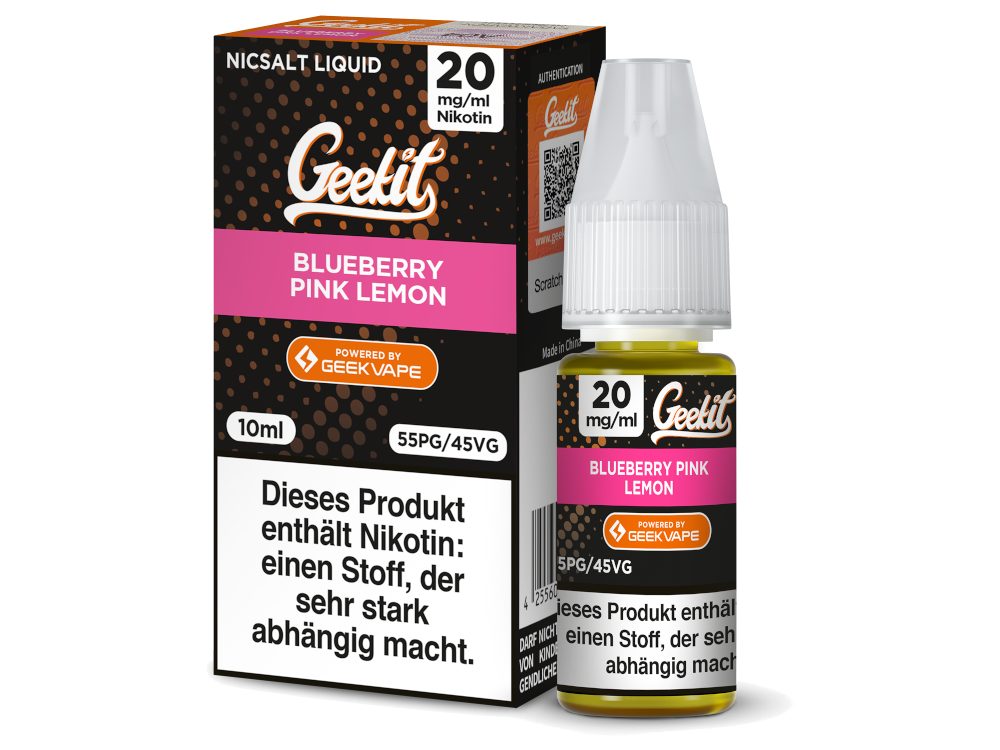 GEEKVAPE - Geekit - Nikotinsalz Liquid - Blueberry Pink Lemon