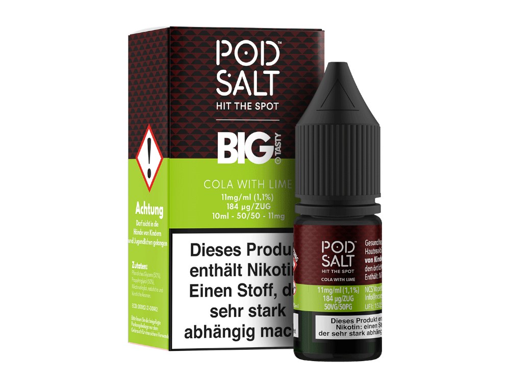 Pod Salt Fusion - Cola with Lime - Nikotinsalz Liquid