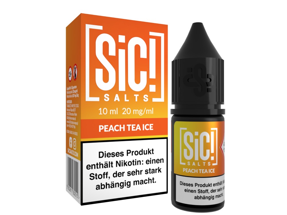 SiC! Salts - Nikotinsalz Liquid - Peach Tea Ice